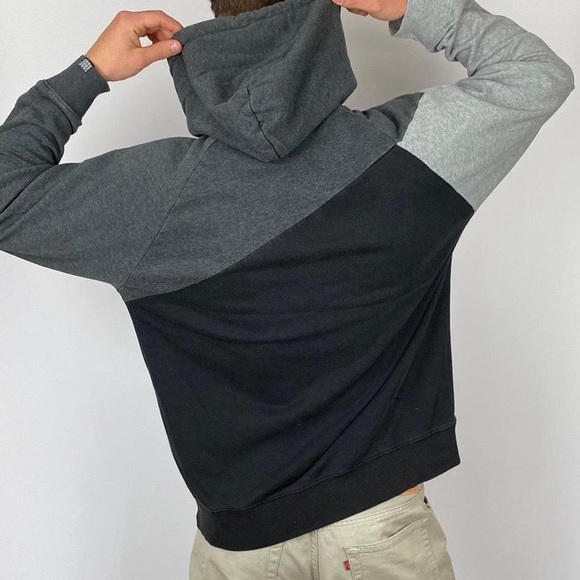 Nike Vintage Hoodie Black/Grey Large. - Picture 3 of 4